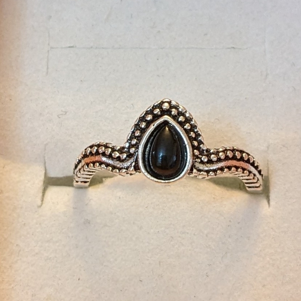 New Vintage Alloy Lotus Ring For Women Girls Jewelry Gift, T1B8D